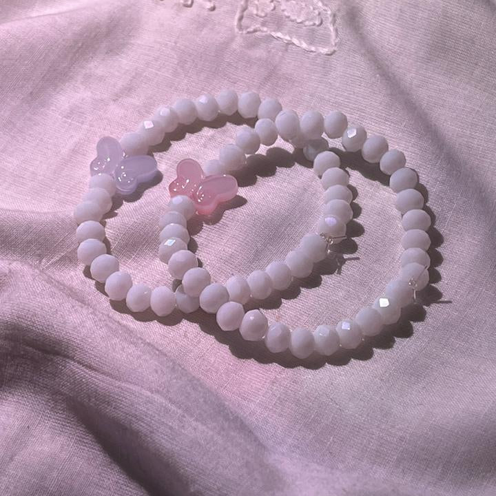 Butterfly Dreams Beaded Bracelet Duo