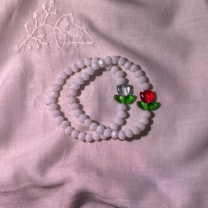 Blossom Beaded Bracelet Duo