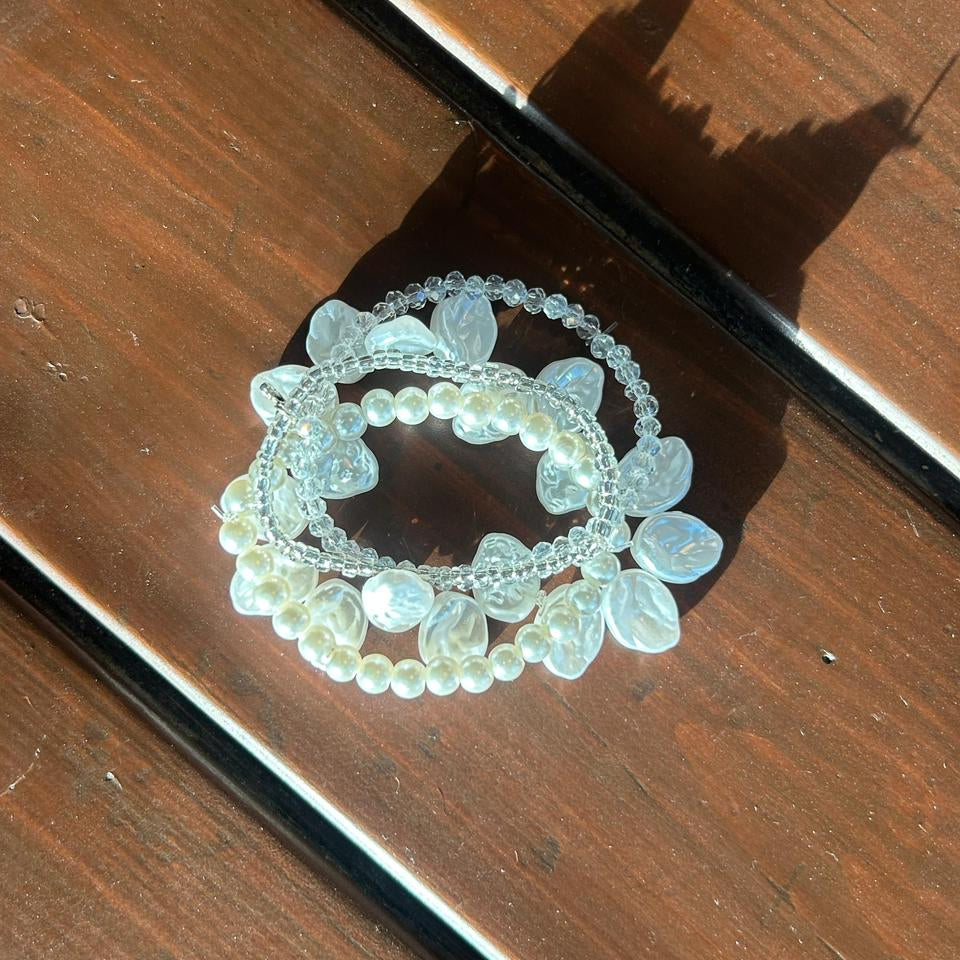 Moonlit Dream Transparent Bracelet Stack (Set of 4)