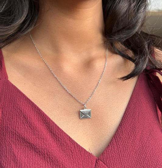 Initial Spark – Custom Silver Letter Necklace