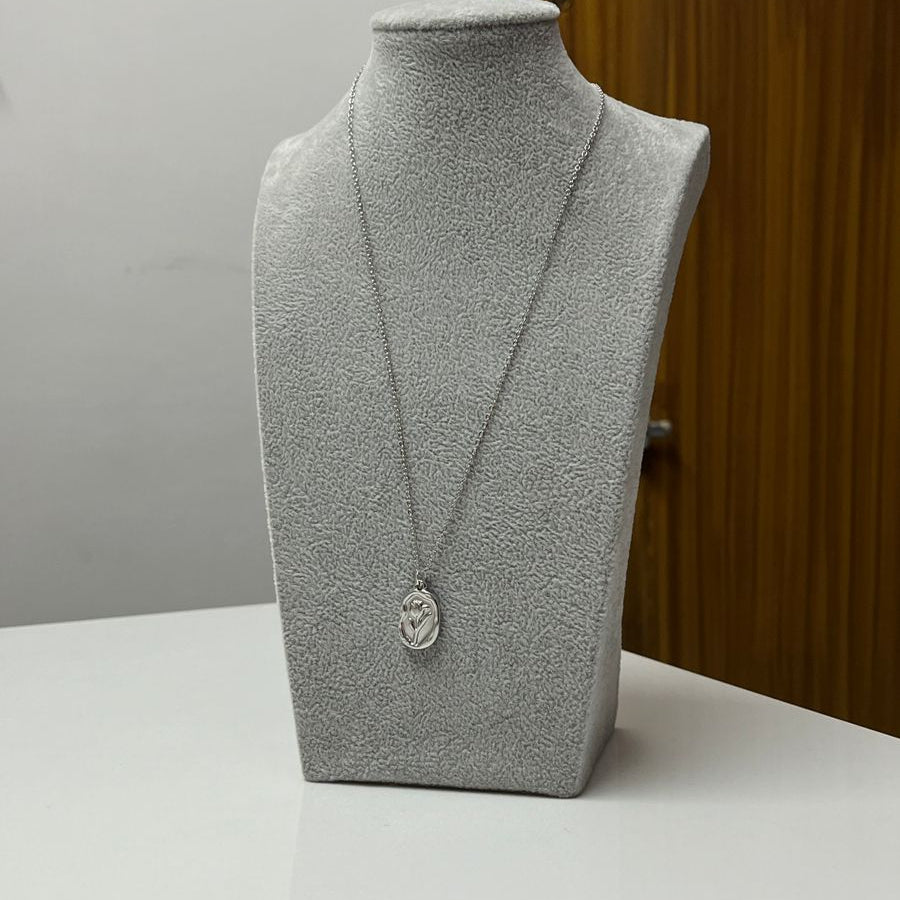 Bluebird Enamel Pendant Necklace – Dainty Silver Charm of Freedom