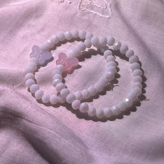 Butterfly Dreams Beaded Bracelet Duo