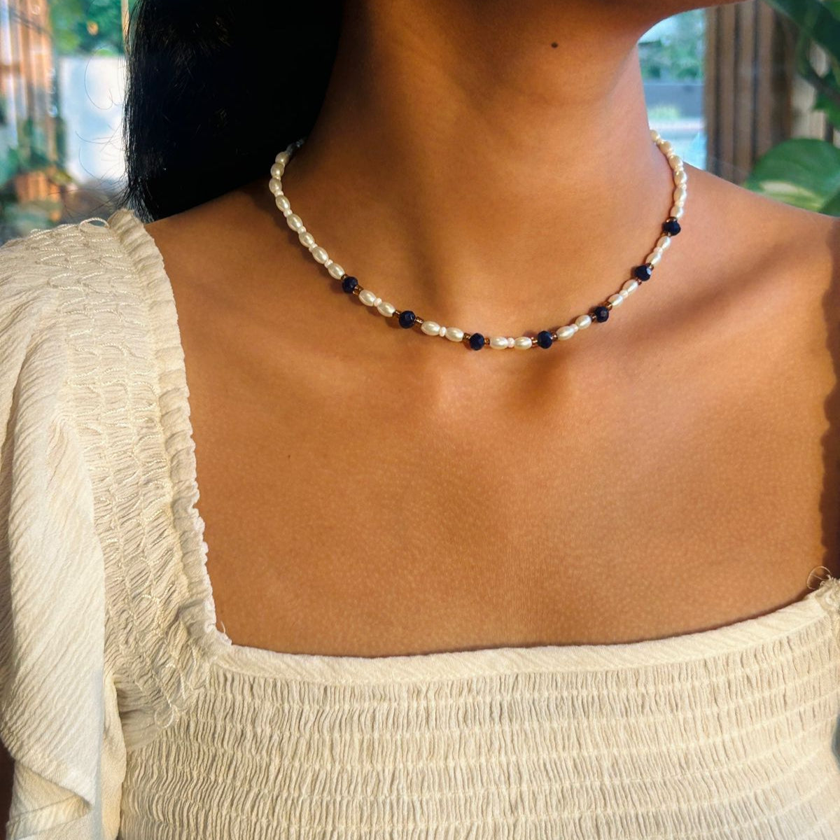 Midnight Pearl Necklace