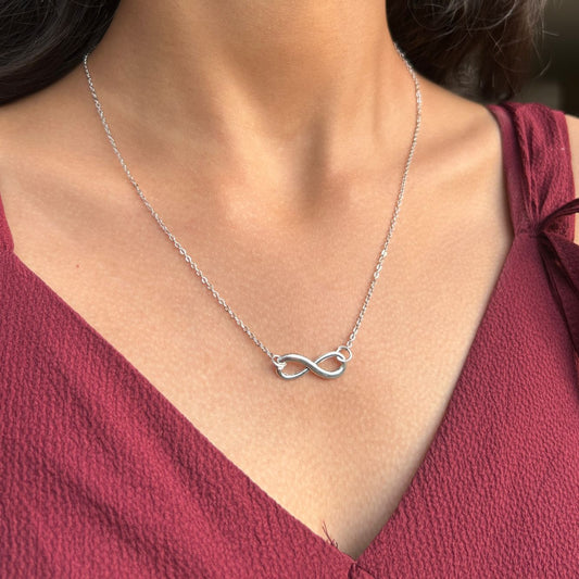 Endless Grace – Silver Infinity Pendant Necklace