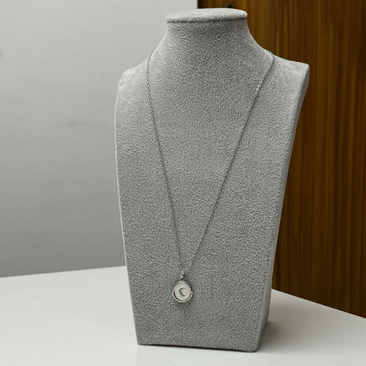 Lunar Whisper Pendant – Crescent Moon Charm Necklace